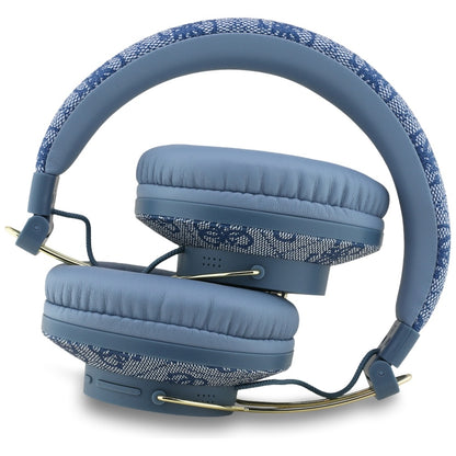 Handsfree Bluetooth Guess 4G Metal Logo, A2DP, Azul