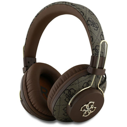 Handsfree Bluetooth Guess 4G Metal Logo, A2DP, Marrom