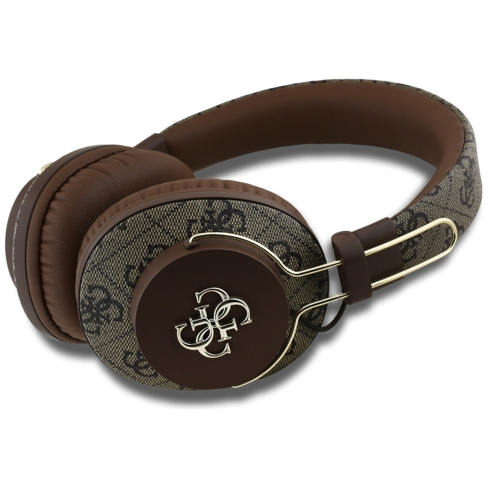 Handsfree Bluetooth Guess 4G Metal Logo, A2DP, Marrom