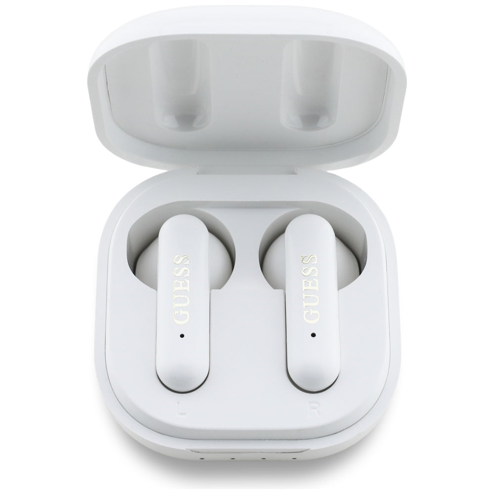 Handsfree Bluetooth Guess 4G Metal Logo, TWS, Branco