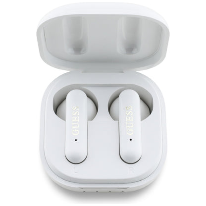 Handsfree Bluetooth Guess 4G Metal Logo, TWS, Branco
