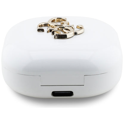 Handsfree Bluetooth Guess 4G Metal Logo, TWS, Branco