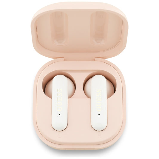 Handsfree Bluetooth Guess 4G Metal Logo, TWS, Rosa