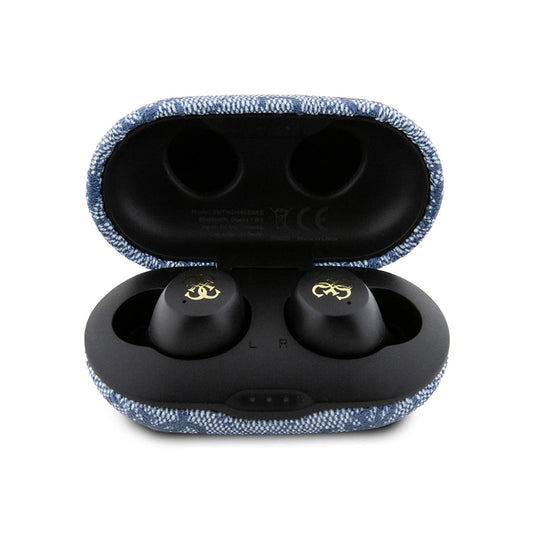 Handsfree Bluetooth Guess 4G Metal, TWS, Azul