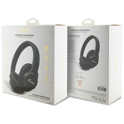 Handsfree Bluetooth Guess 4G Tone on Tone Script Logo, A2DP, Preto