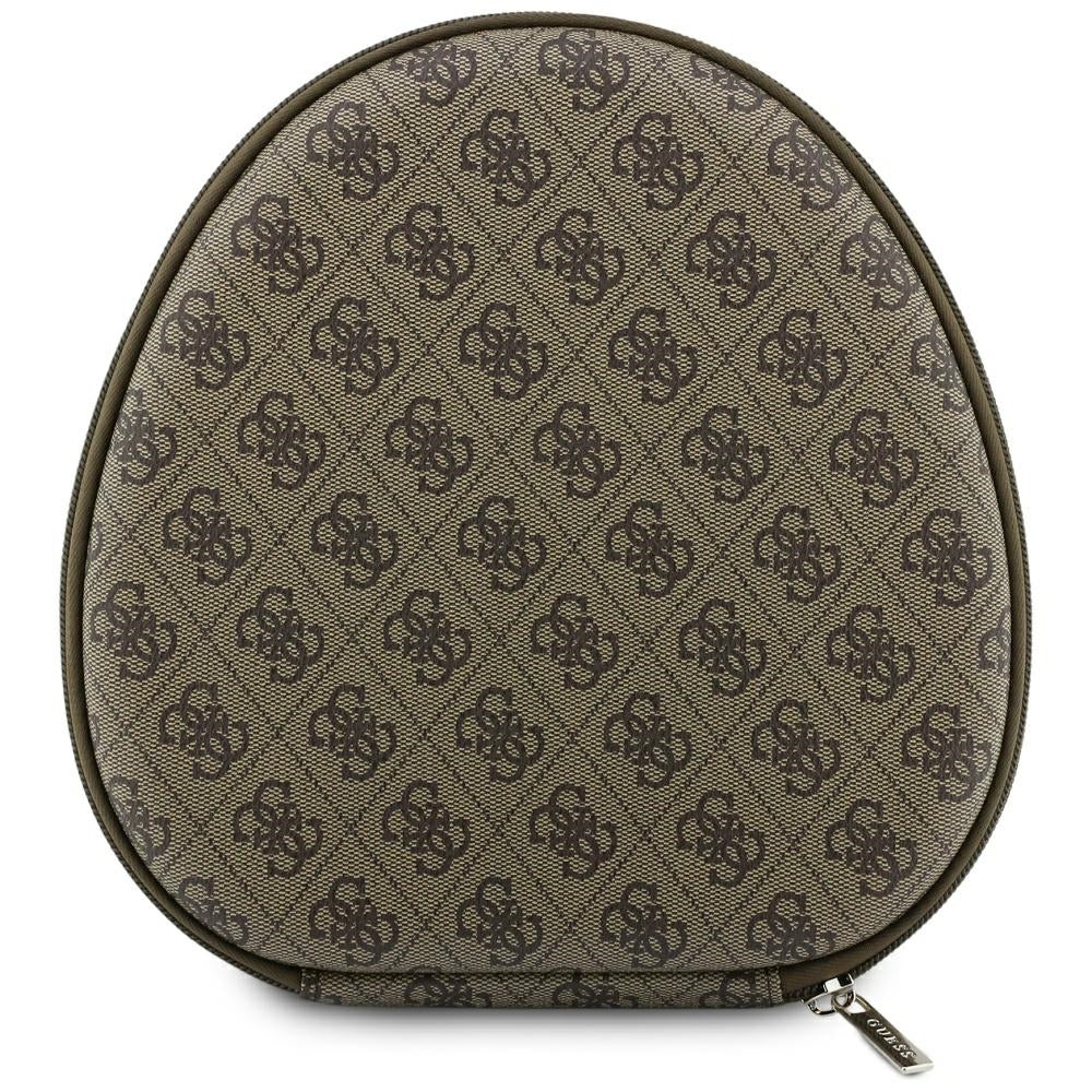 Handsfree Bluetooth Guess 4G Logotipo Triângulo Dourado, A2DP, Castanho