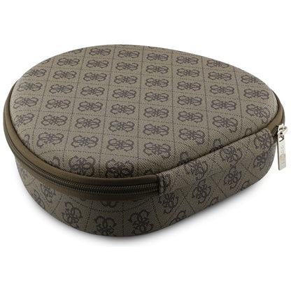 Handsfree Bluetooth Guess 4G Logotipo Triângulo Dourado, A2DP, Castanho