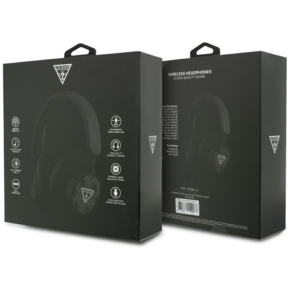 Handsfree Bluetooth Guess 4G Triangle Logo, A2DP, Preto