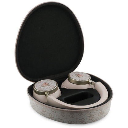 Handsfree Bluetooth Guess 4G Gold Triangle Logo, A2DP, Rosa