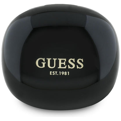Handsfree Bluetooth Guess Flat Classic Logo Electroplated, TWS, Preto