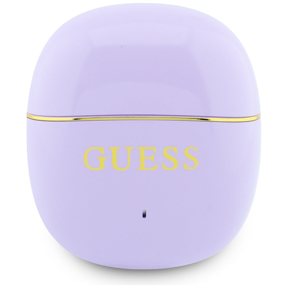 Handsfree Bluetooth Guess Glossy Gold Line Classic, TWS, Roxo