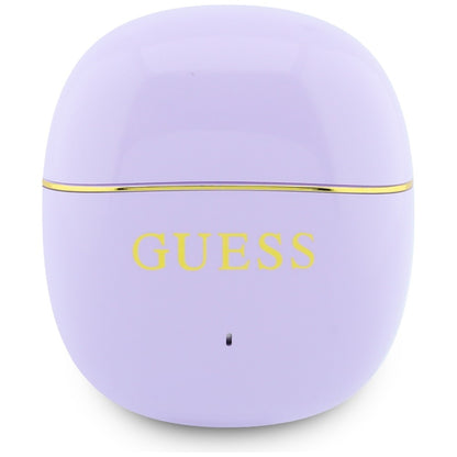 Handsfree Bluetooth Guess Glossy Gold Line Classic, TWS, Roxo