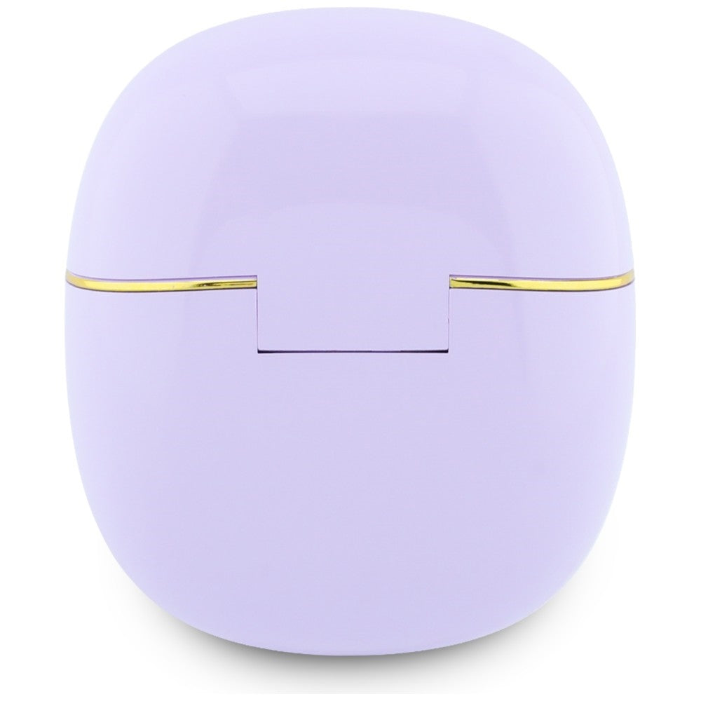 Handsfree Bluetooth Guess Glossy Gold Line Classic, TWS, Roxo