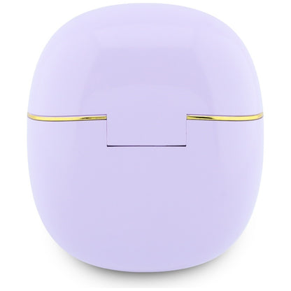 Handsfree Bluetooth Guess Glossy Gold Line Classic, TWS, Roxo
