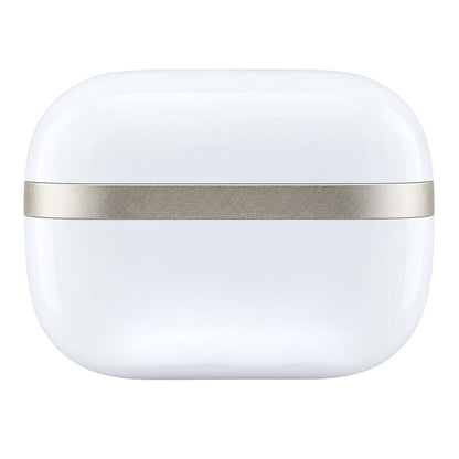 Auriculares Bluetooth Guess Glossy Gold Line Printed Classic Logo, TWS, Branco