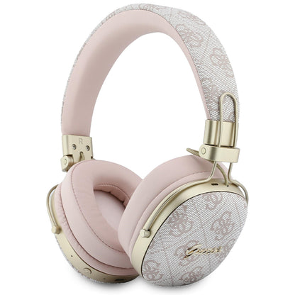 Auriculares Bluetooth Guess Metal 4G Script Logo, A2DP, Rosa