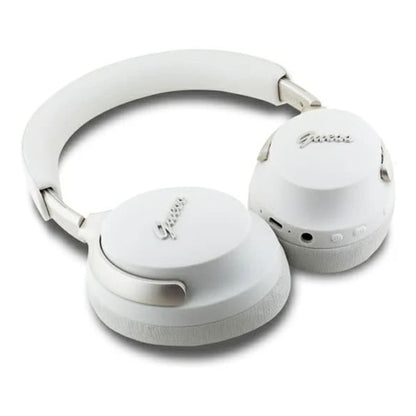 Handsfree Bluetooth Guess Metal Script Logo, A2DP, ANC, Bege
