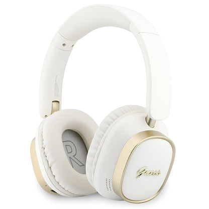 Auricular Bluetooth Mãos Livres Guess Rectangle Metal Script, A2DP, Branco