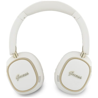 Auricular Bluetooth Mãos Livres Guess Rectangle Metal Script, A2DP, Branco