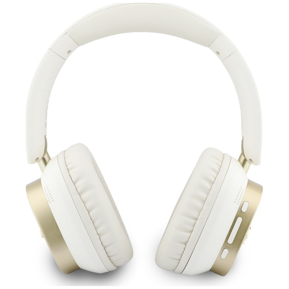 Auricular Bluetooth Mãos Livres Guess Rectangle Metal Script, A2DP, Branco