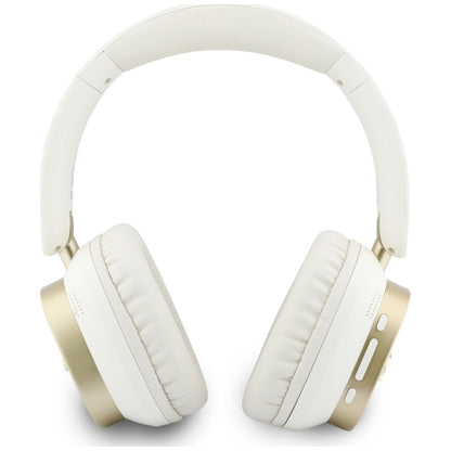Auricular Bluetooth Mãos Livres Guess Rectangle Metal Script, A2DP, Branco