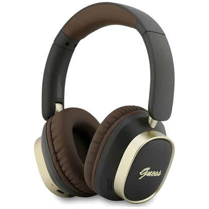 Handsfree Bluetooth Guess Rectangle Metal Script, A2DP, Castanho