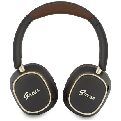 Handsfree Bluetooth Guess Rectangle Metal Script, A2DP, Castanho