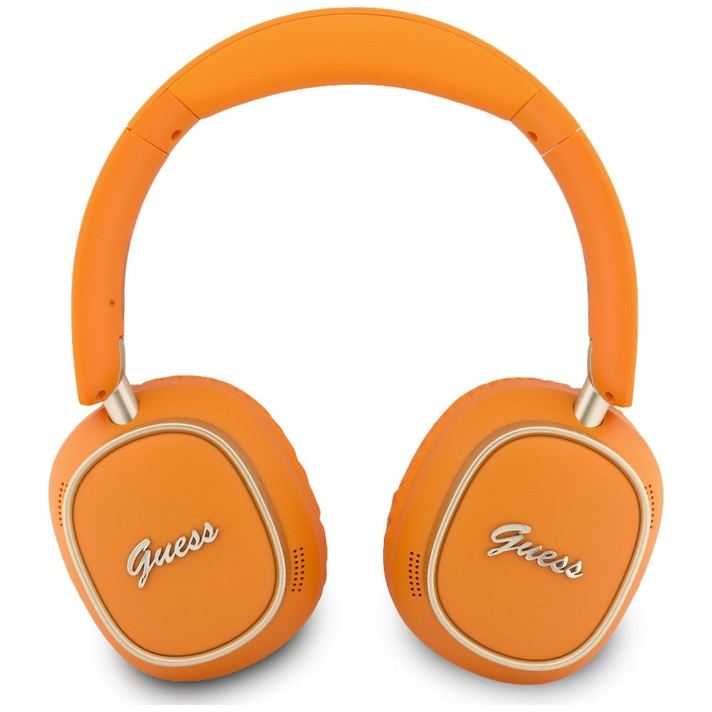 Auricular Bluetooth Mãos Livres Guess Rectangle Metal Script, A2DP, Laranja