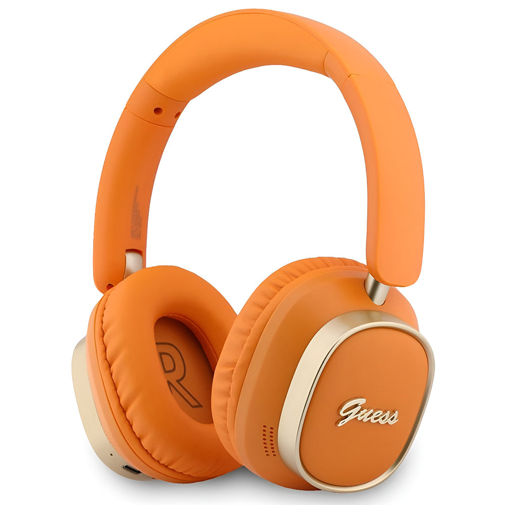 Auricular Bluetooth Mãos Livres Guess Rectangle Metal Script, A2DP, Laranja
