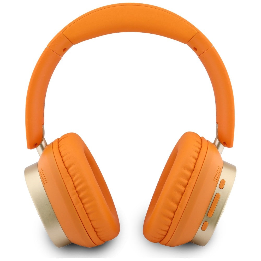 Auricular Bluetooth Mãos Livres Guess Rectangle Metal Script, A2DP, Laranja