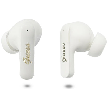 Handsfree Bluetooth Guess Script Metal Logo, TWS, Branco