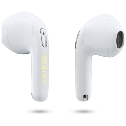 Handsfree Bluetooth Guess Script Print, TWS, Branco