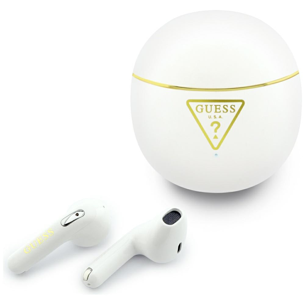 Handsfree Bluetooth Guess Script Print, TWS, Branco
