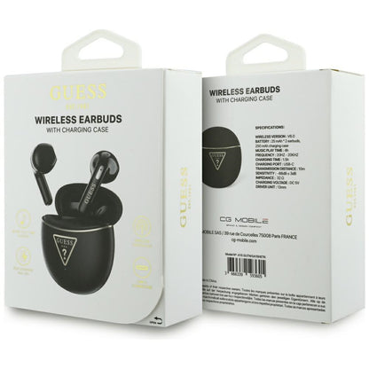 Handsfree Bluetooth Guess Script Print, TWS, Preto