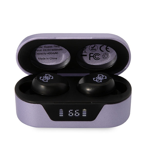 Handsfree Bluetooth Guess, TWS, Roxo