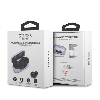 Handsfree Bluetooth Guess, TWS, Roxo