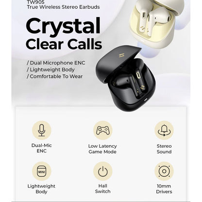 Handsfree Bluetooth HAVIT TW905, TWS, Bege