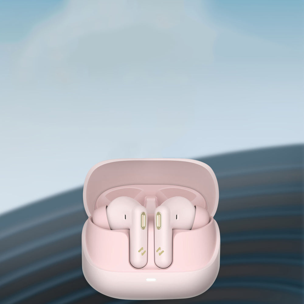 Handsfree Bluetooth HAVIT TW906 Pro, TWS, ANC, Rosa