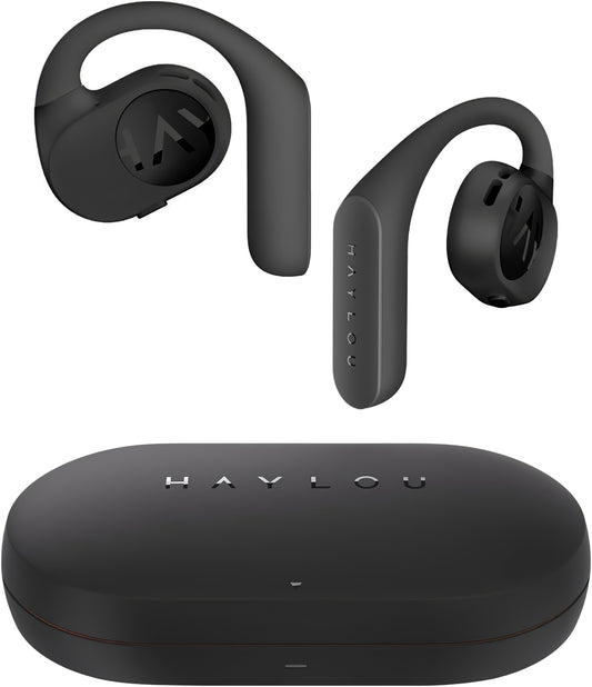 Auriculares mãos-livres Bluetooth Haylou PurFree OW01, TWS, Preto 