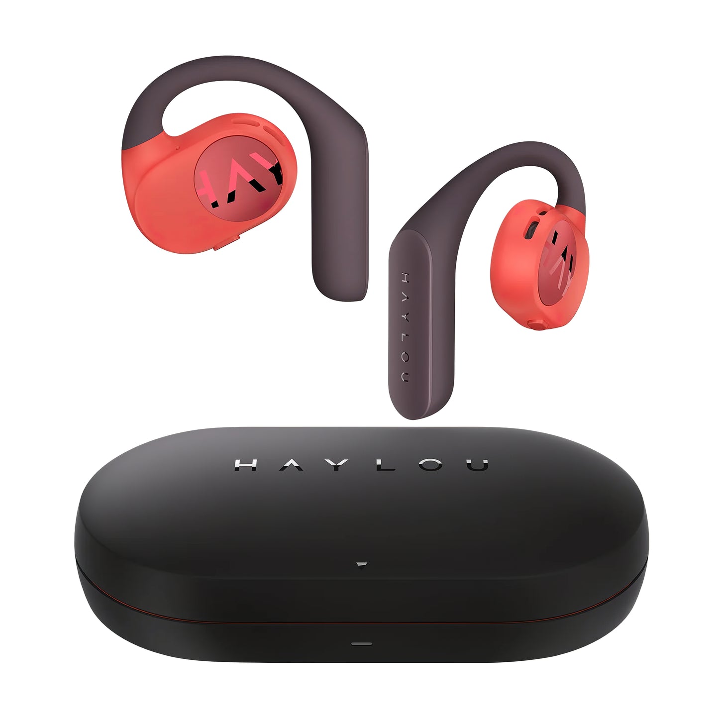 Auriculares Bluetooth Haylou PurFree Bluetooth OW01, TWS, Laranja 