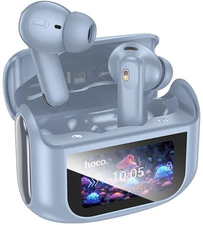 Handsfree Bluetooth HOCO EQ21, TWS, ANC, Azul