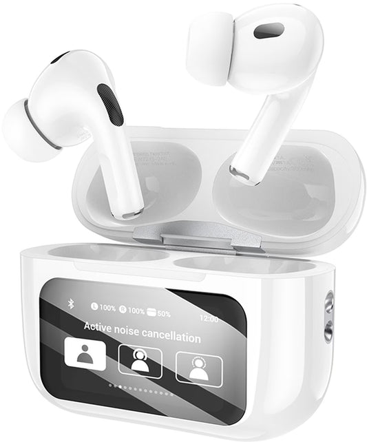 Auricular Bluetooth HOCO EW72, TWS, ANC, Branco
