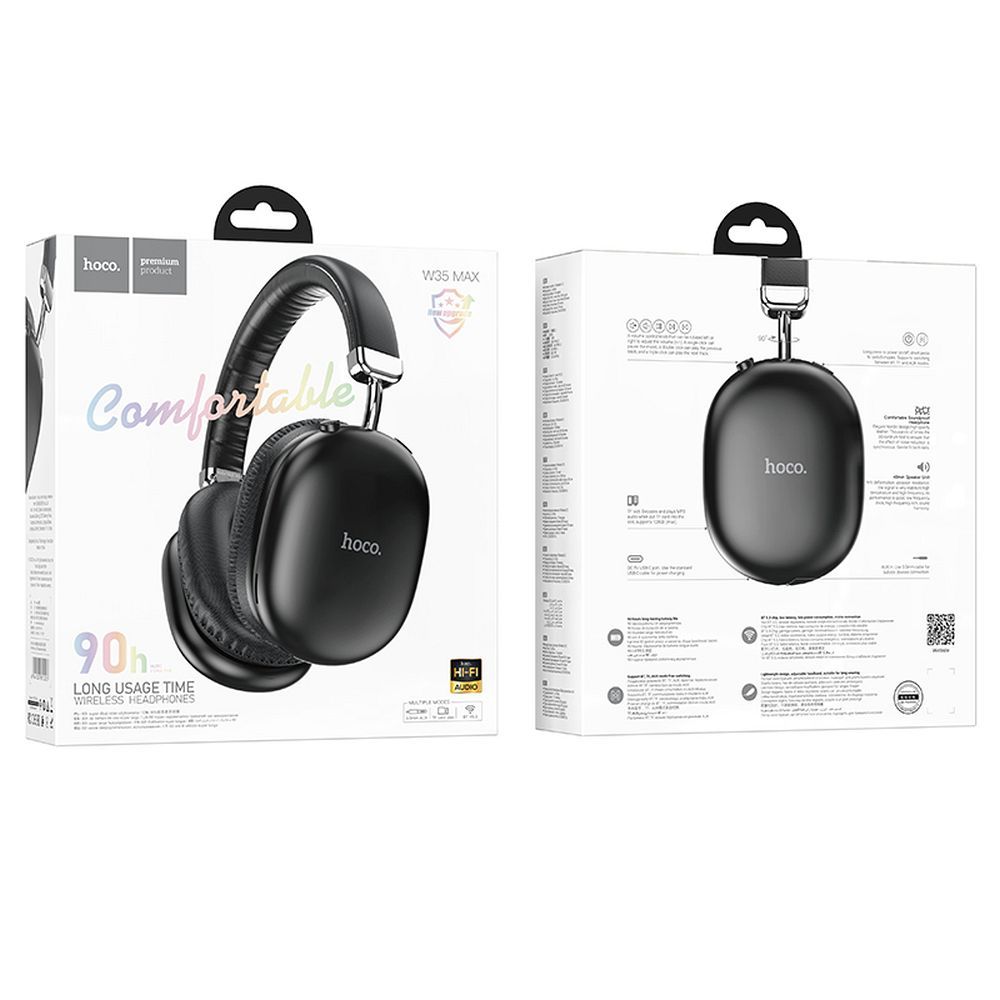 Handsfree Bluetooth HOCO W35 Max, A2DP, Preto