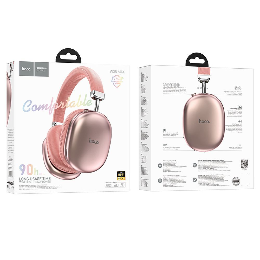 Handsfree Bluetooth HOCO W35 Max, A2DP, Rosa