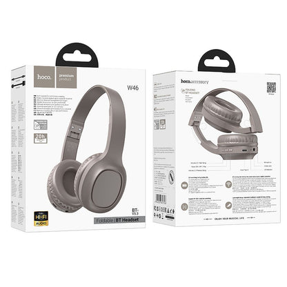 Handsfree Bluetooth HOCO W46, A2DP, Castanho