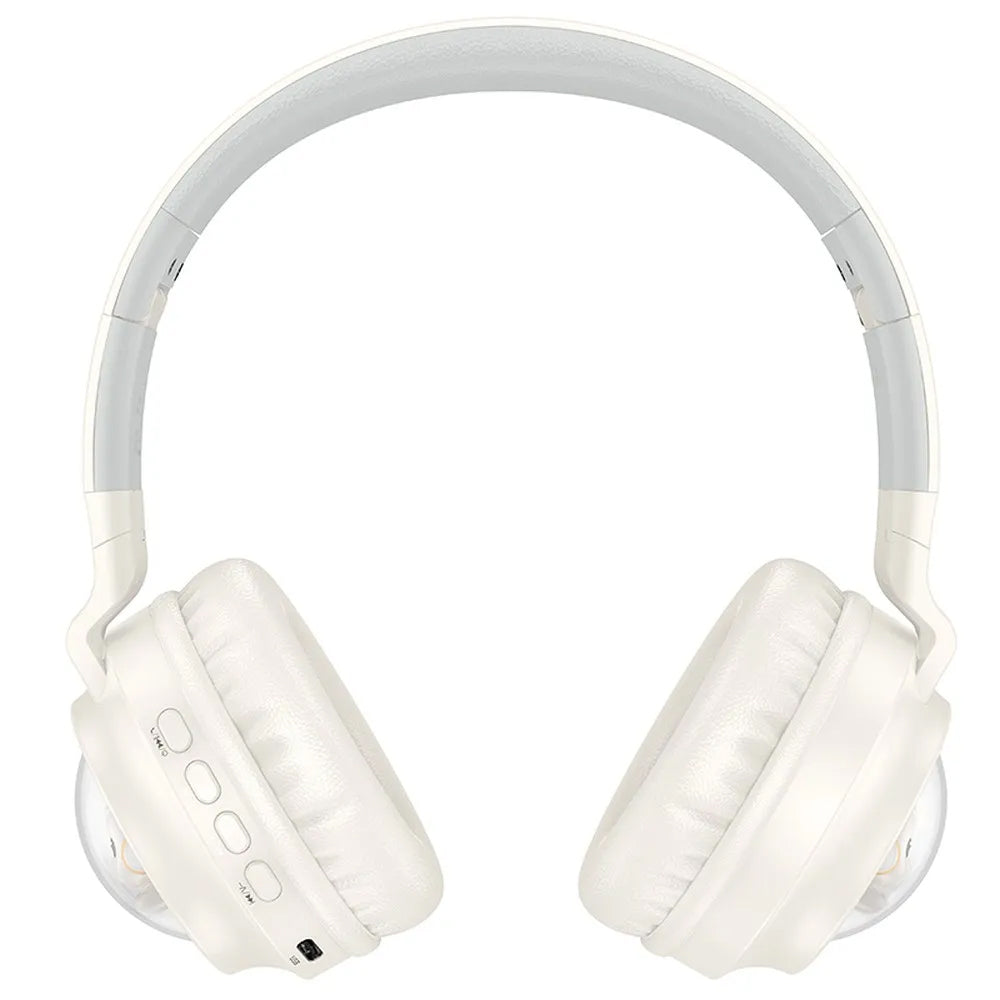 Handsfree Bluetooth HOCO W50 Kids Cute Cat, A2DP, Branco