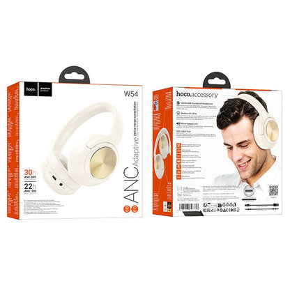 Handsfree Bluetooth HOCO W54, A2DP, ANC, Branco