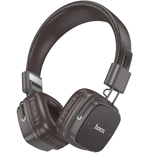 Mãos-livres Bluetooth HOCO W56, A2DP, castanho 