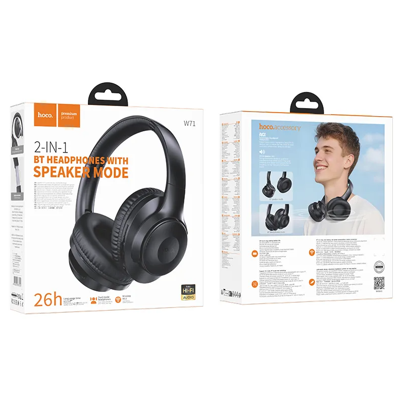 HOCO W71 Bluetooth Handsfree, A2DP, Black