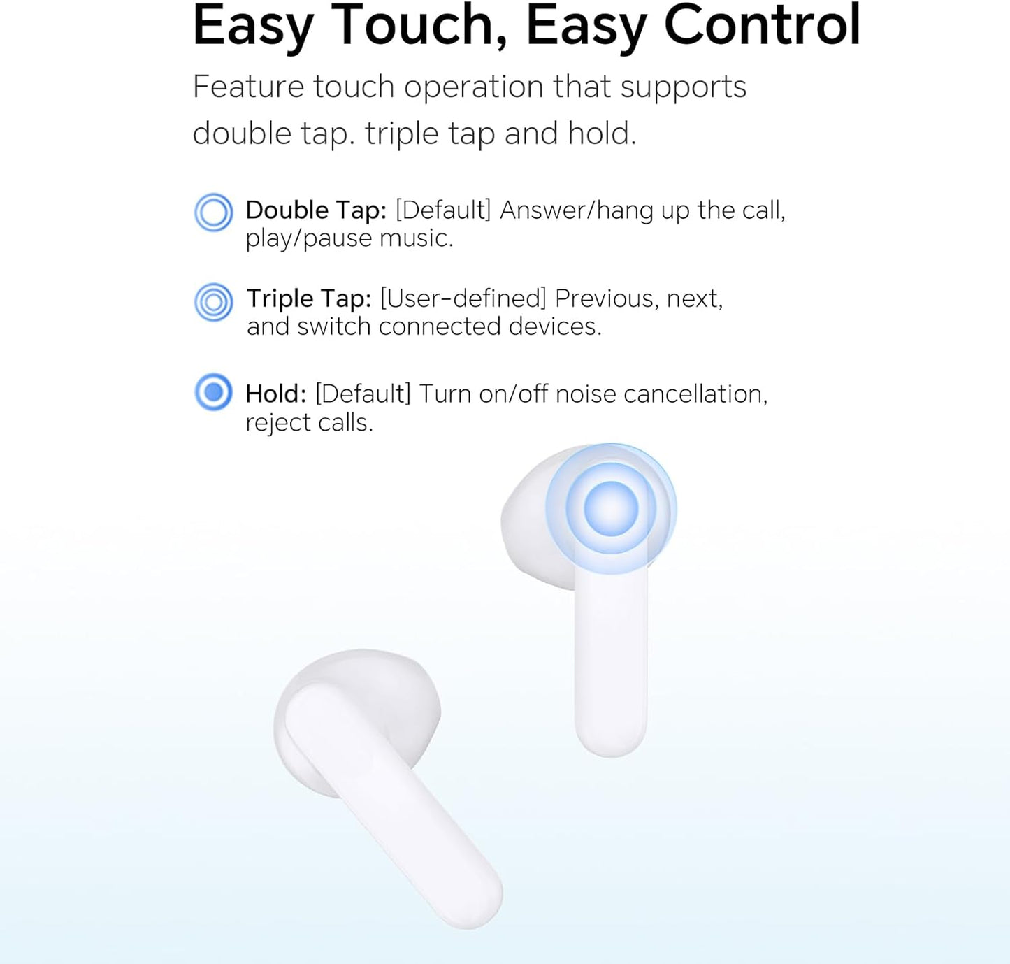 Handsfree Bluetooth Honor Choice X7e, TWS, ANC, Branco 5504ABHF